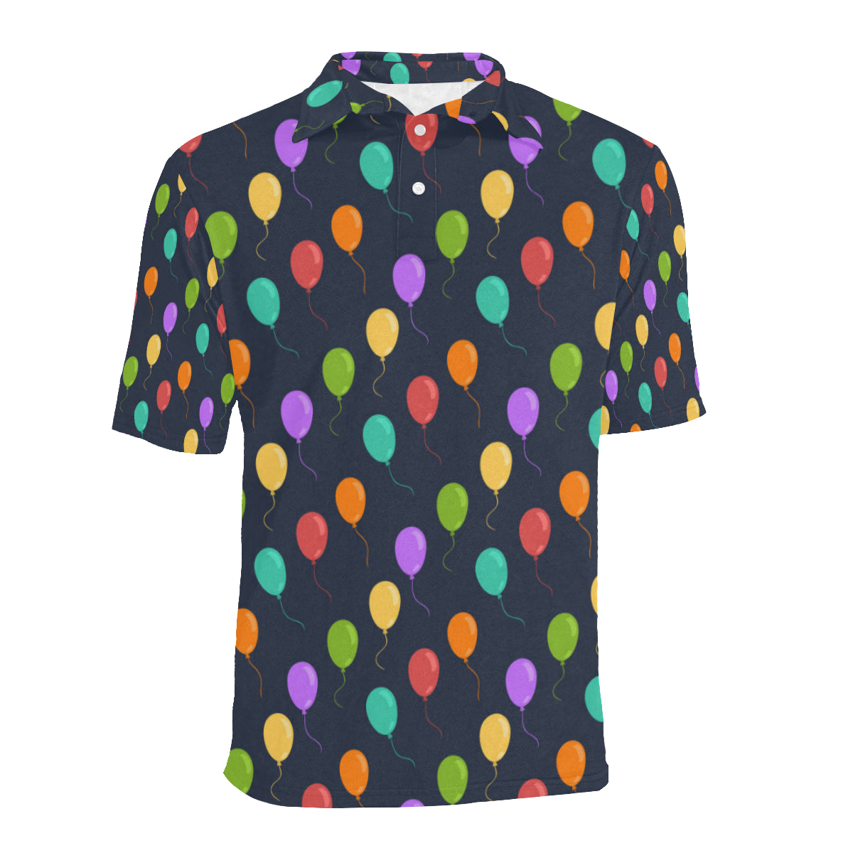 Ballon Colorful Pattern Print Design 03 Men Polo Shirt