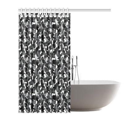 Crow Pattern Print Design 01 Shower Curtain