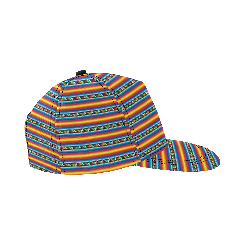 Mexican Blanket ZigZag Print Pattern Snapback Cap