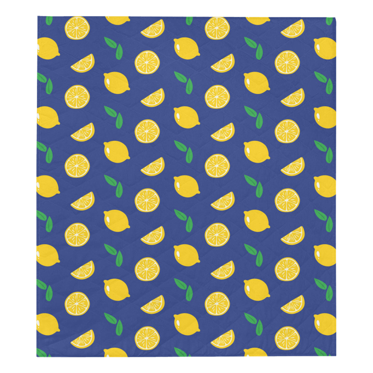 Citrus  Pattern Print Design 02 Premium Quilt