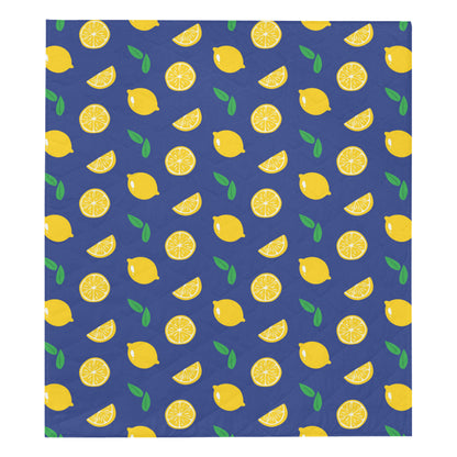Citrus  Pattern Print Design 02 Premium Quilt