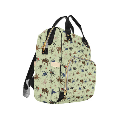 Tarantula Pattern Print Design 02 Diaper Bag Backpack