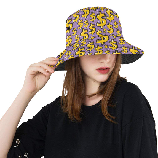 Dollar Pattern Print Design DO01 Unisex Bucket Hat