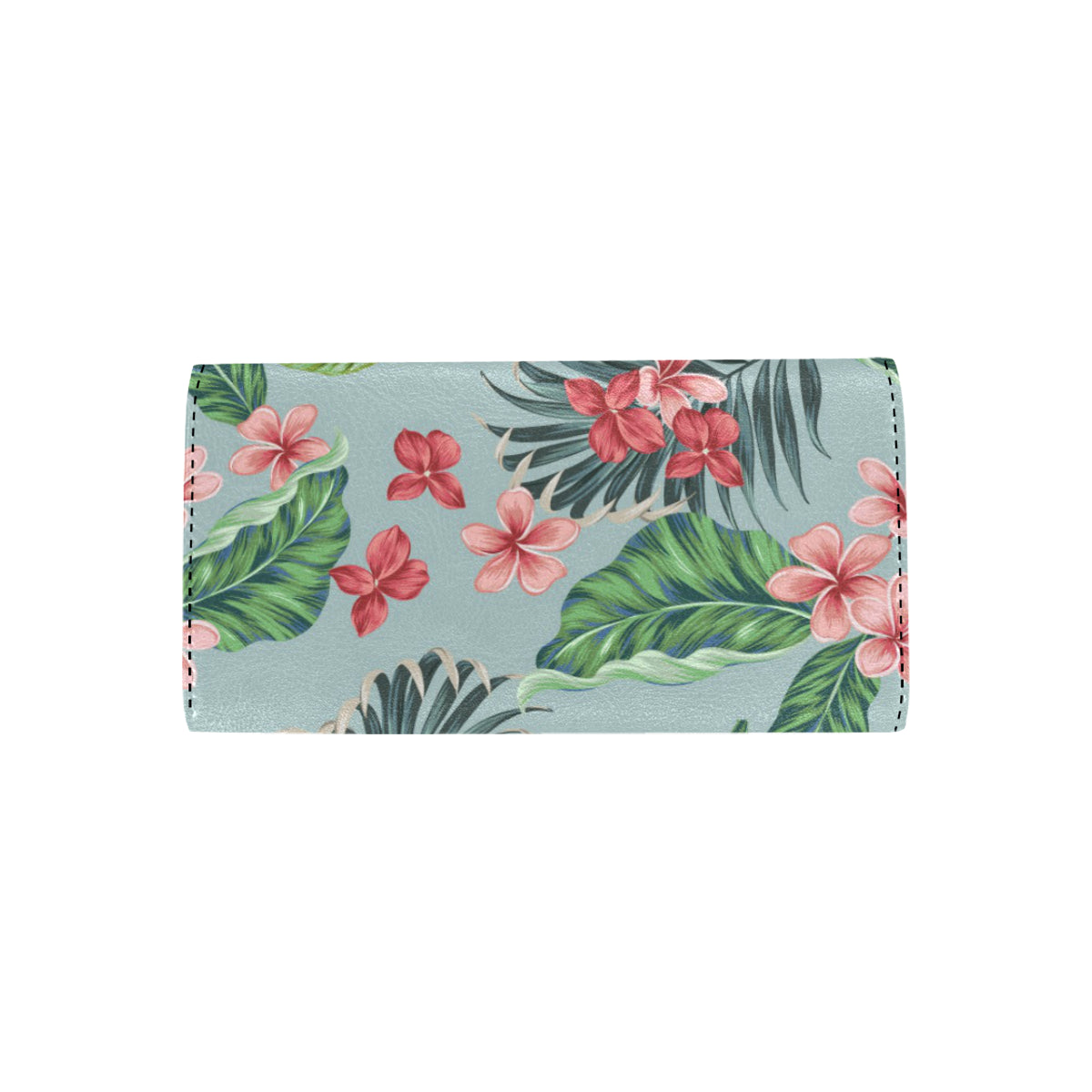 Plumeria Pattern Print Design PM027 Women's Trifold Wallet