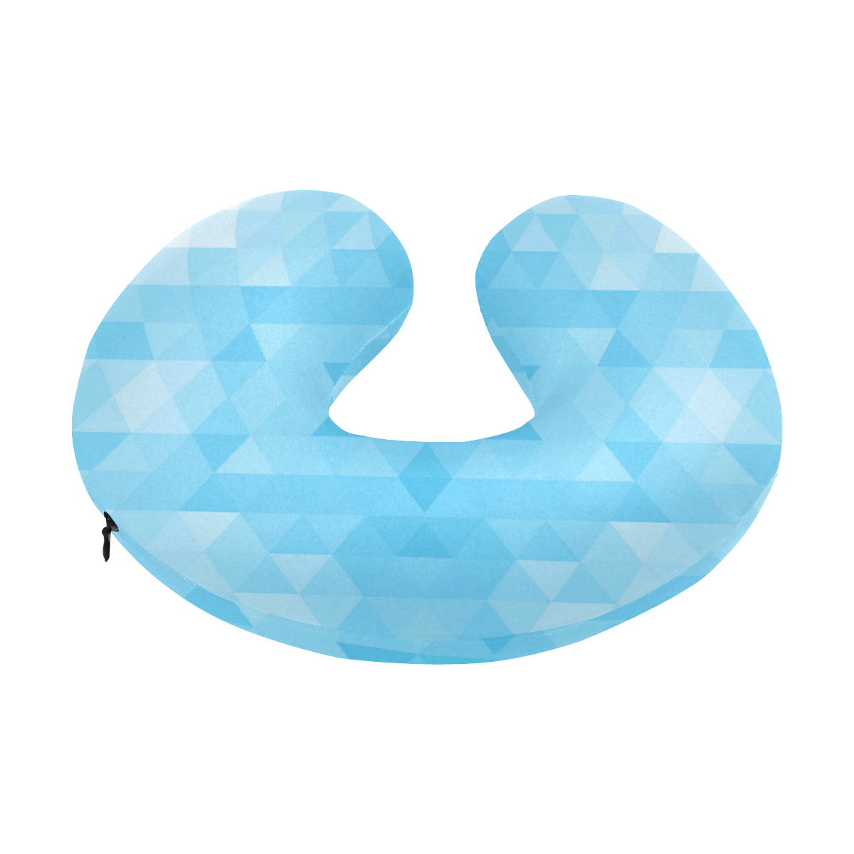 Geometric Blue Pattern Print Design 01 U-Shaped Travel Neck Pillow