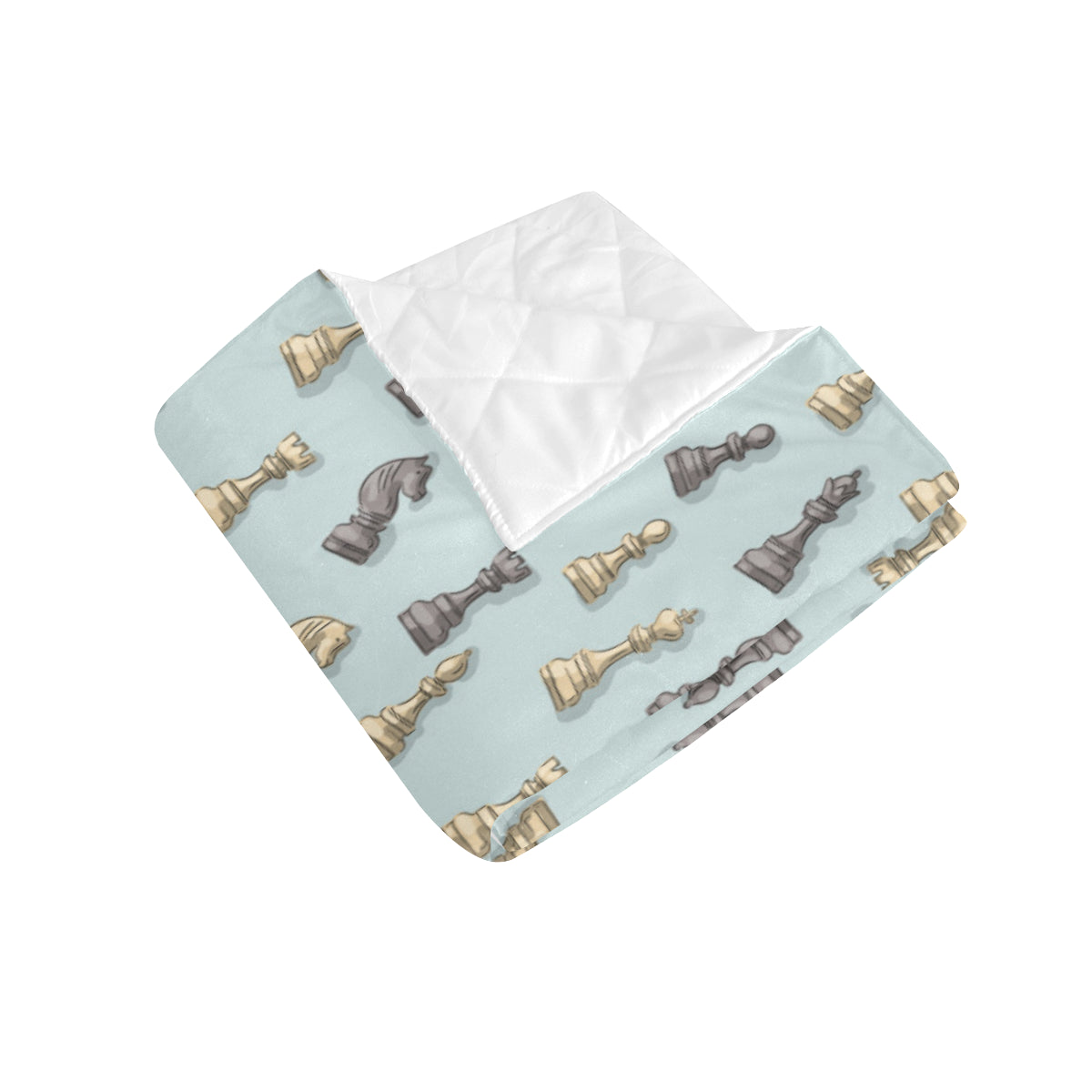 Chess Pattern Print Design 02 Premium Quilt
