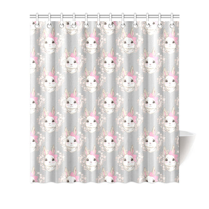 Rabbit Pattern Print Design RB07 Shower Curtain