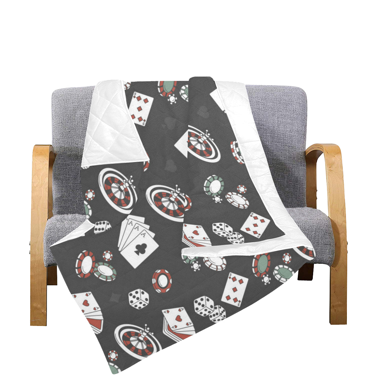 Casino Pattern Print Design 02 Premium Quilt