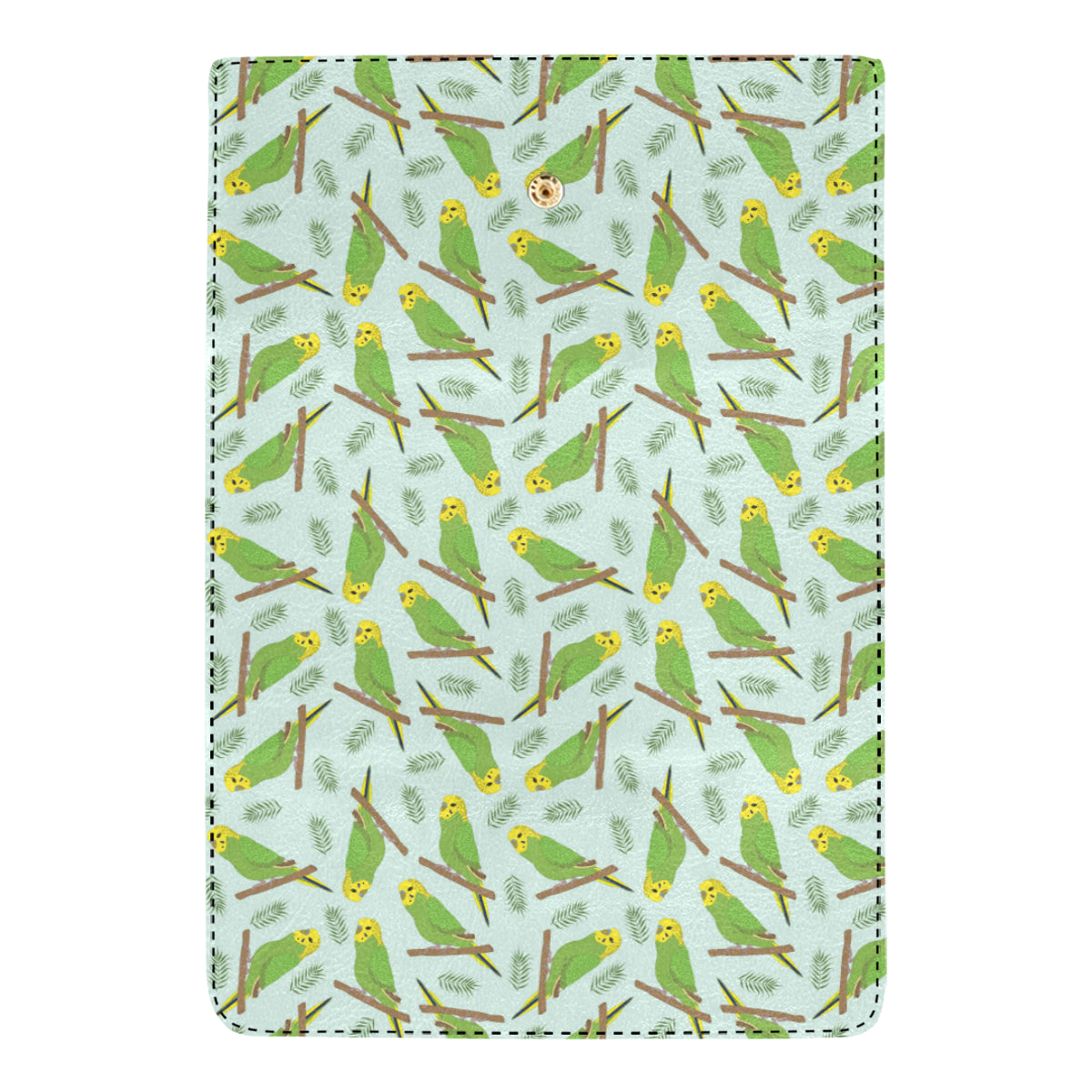 Budgerigar Pattern Print Design 04 Women's Trifold Wallet