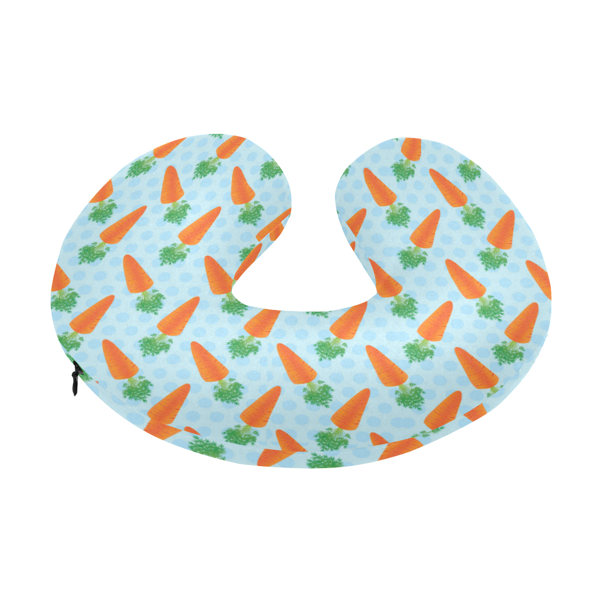 Carrot Pattern Print Design 01 U-Shaped Travel Neck Pillow