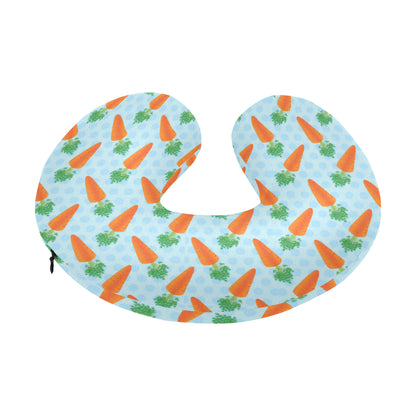 Carrot Pattern Print Design 01 U-Shaped Travel Neck Pillow
