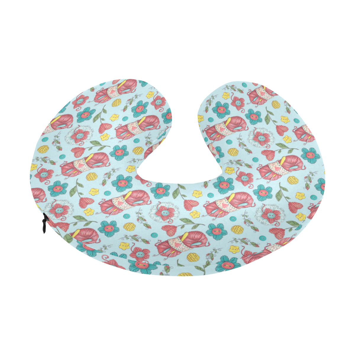 Crochet Pattern Print Design 01 U-Shaped Travel Neck Pillow