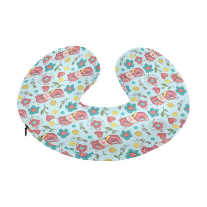 Crochet Pattern Print Design 01 U-Shaped Travel Neck Pillow