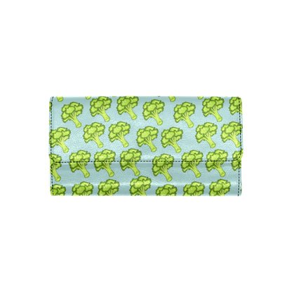 Broccoli Pattern Print Design 02 Women's Trifold Wallet