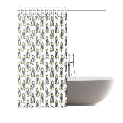 Chimpanzee Pattern Print Design 05 Shower Curtain