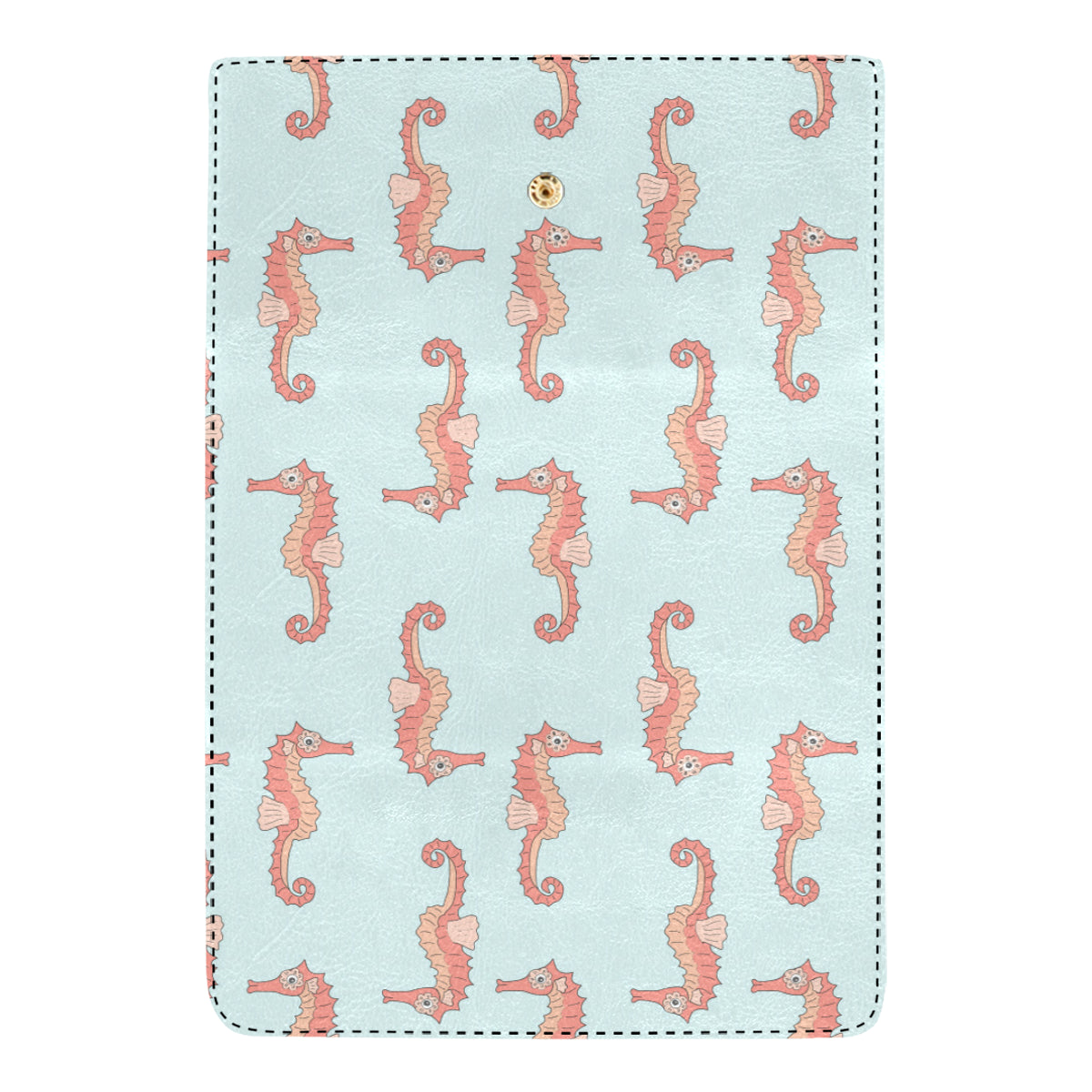SeaHorse Pattern Print Design 01 Women's Trifold Wallet