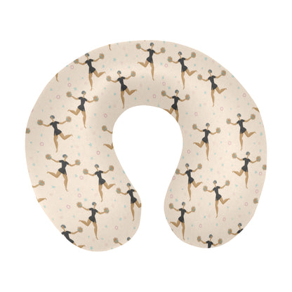 Cheerleader Pattern Print Design 03 U-Shaped Travel Neck Pillow