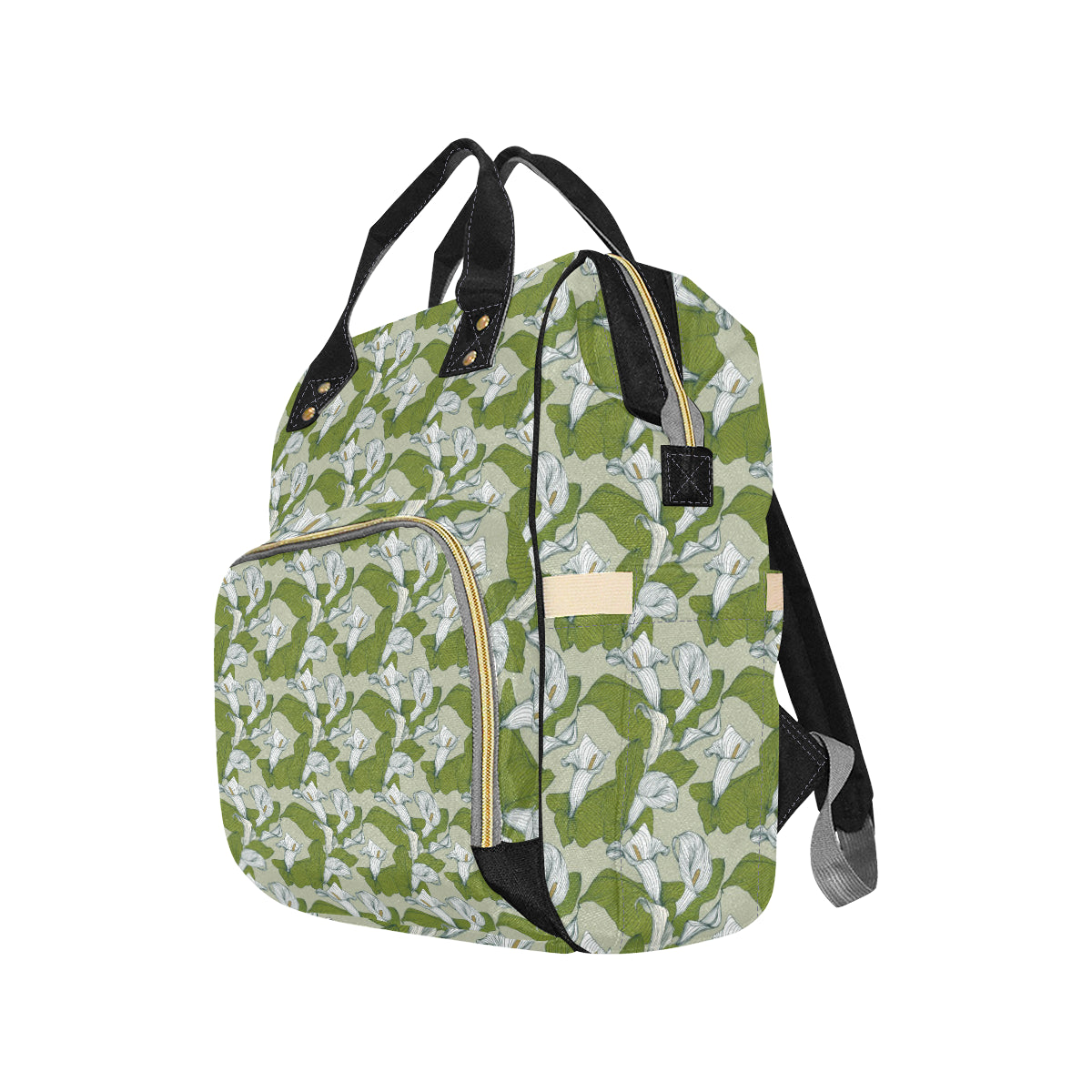 Lily Pattern Print Design LY08 Diaper Bag Backpack