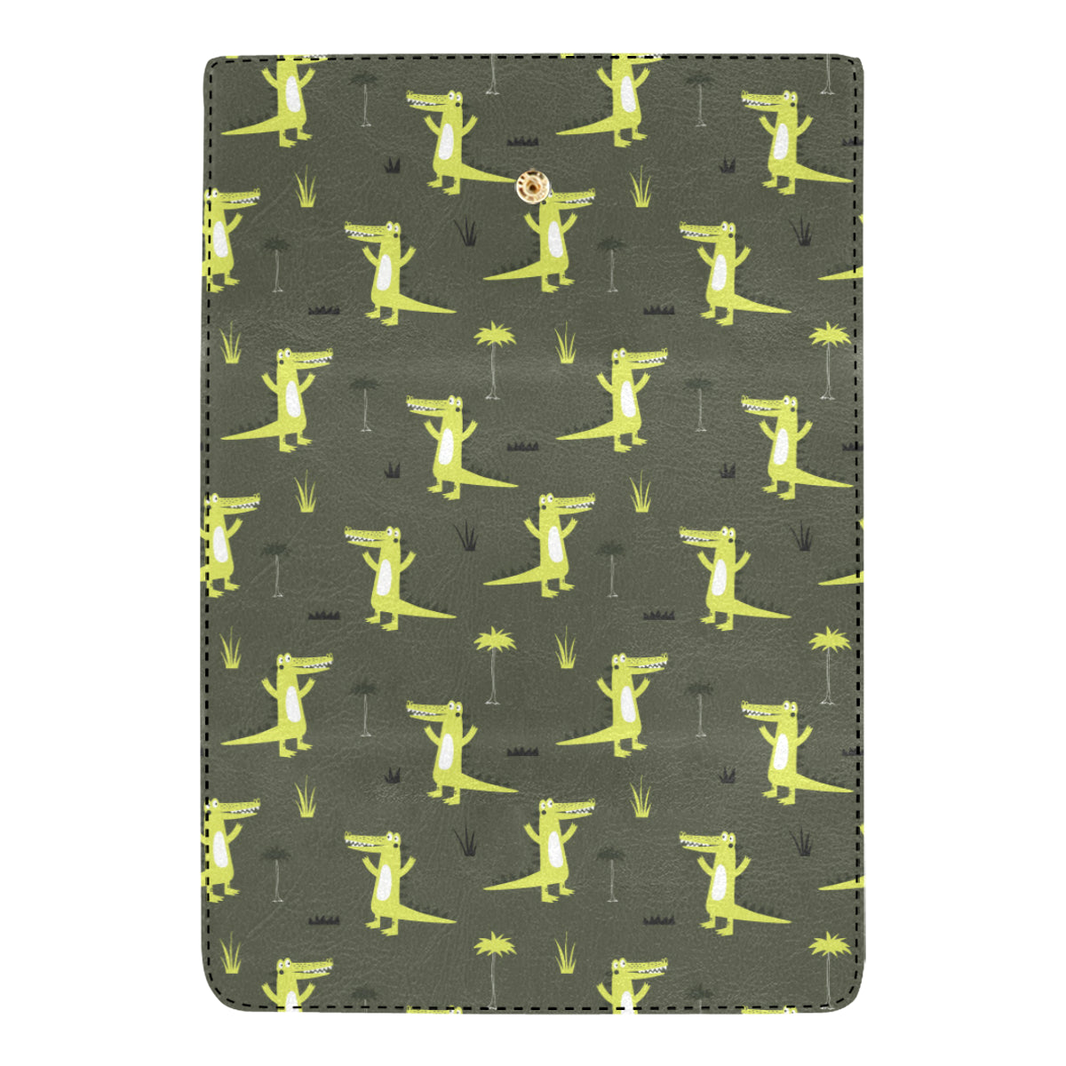 Alligator Pattern Print Design 05 Women's Trifold Wallet