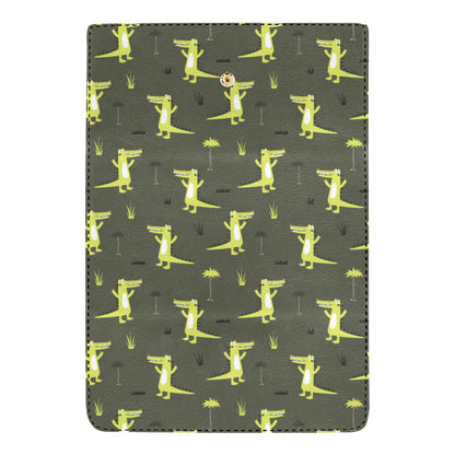 Alligator Pattern Print Design 05 Women's Trifold Wallet