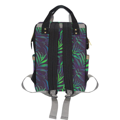 Palm Leaves Pattern Print Design PL01 Diaper Bag Backpack