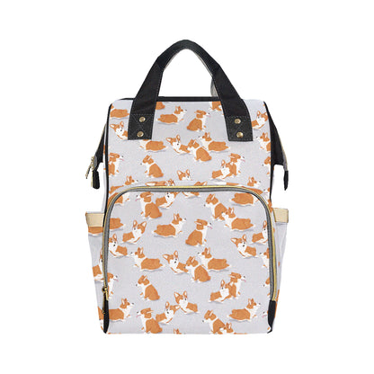 Pembroke Welsh Corgis Pattern Print Design A04 Diaper Bag Backpack
