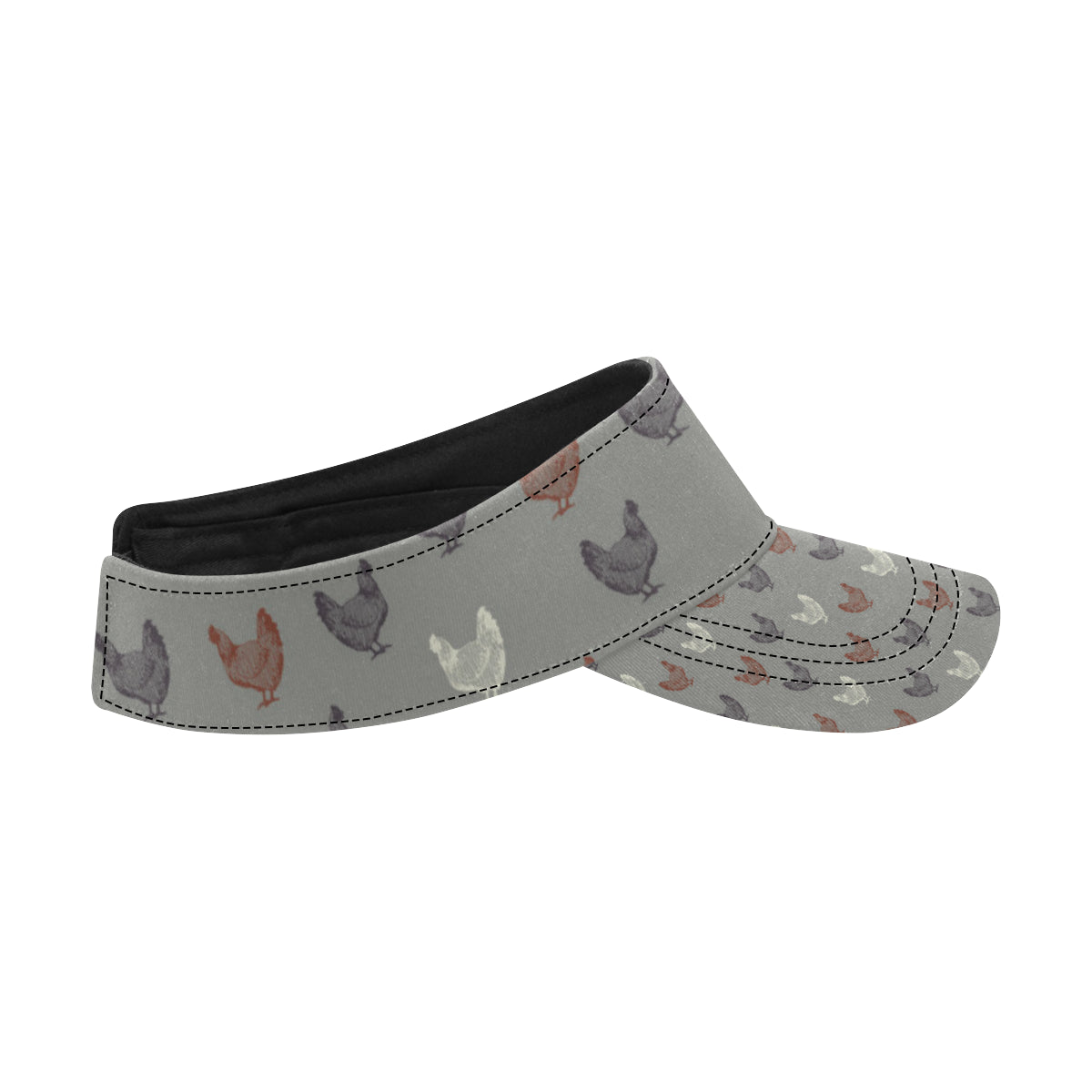 Chicken Pattern Print Design 01 Unisex Sun Visor