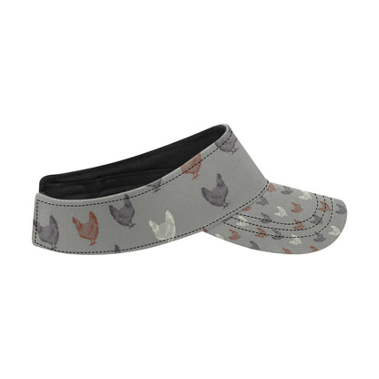 Chicken Pattern Print Design 01 Unisex Sun Visor