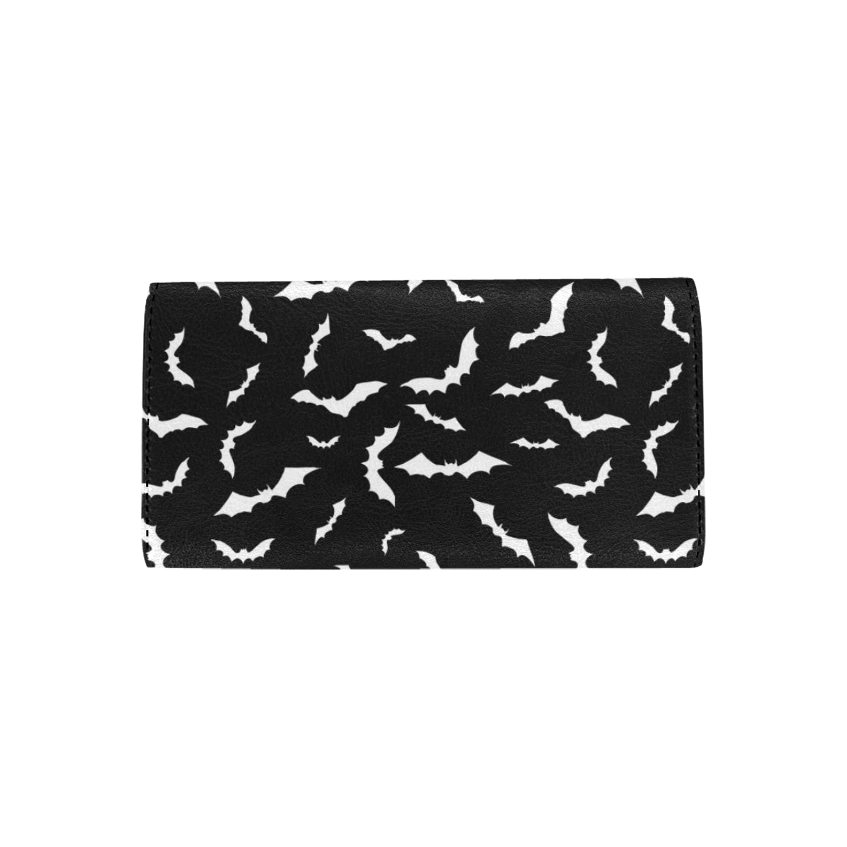 Bat Pattern Print Design 05 Women's Trifold Wallet