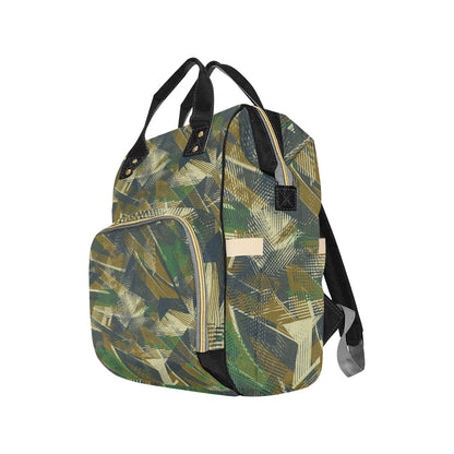 Military Camouflage Pattern Print Design 01 Diaper Bag Backpack