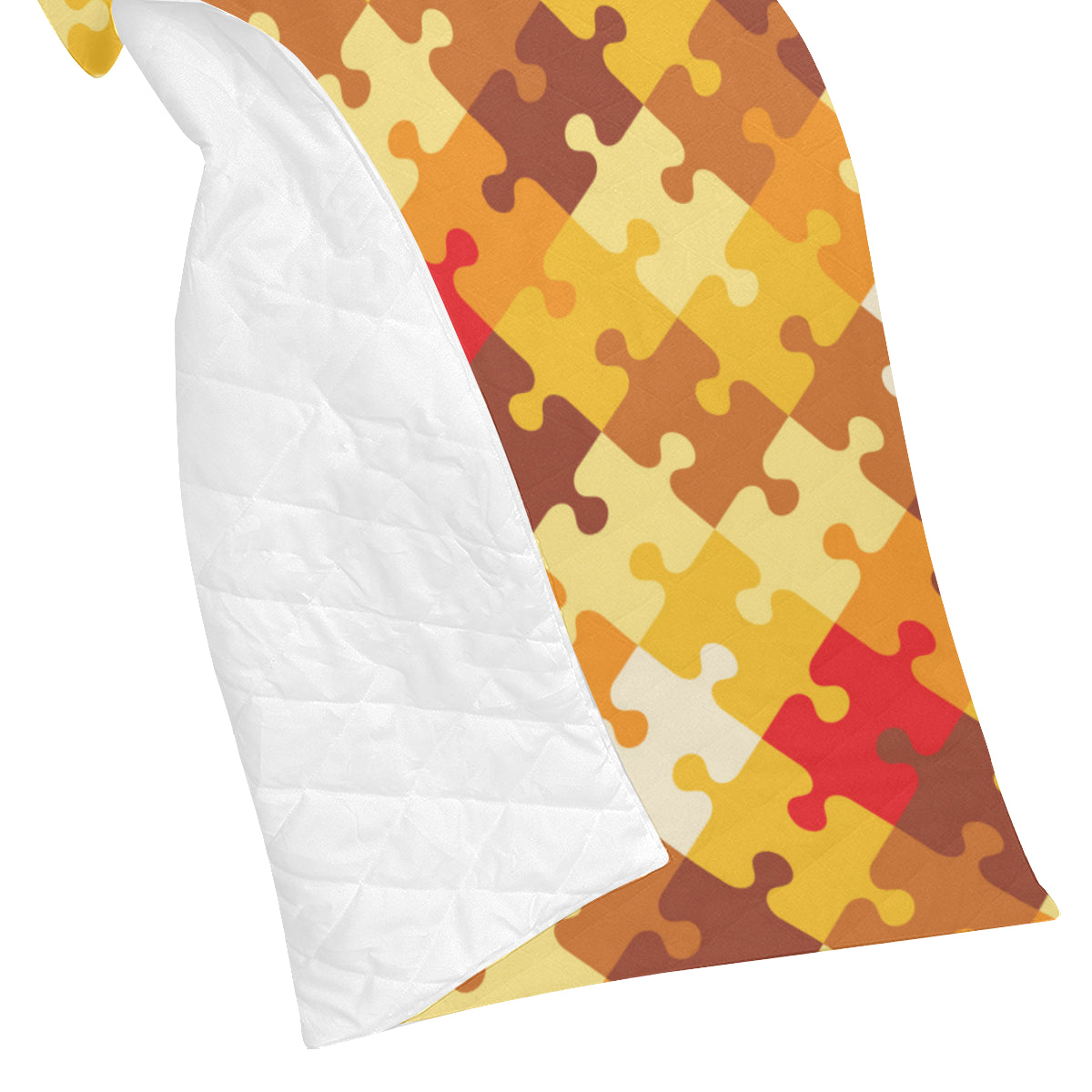 Puzzle Pattern Print Design A01 Premium Quilt