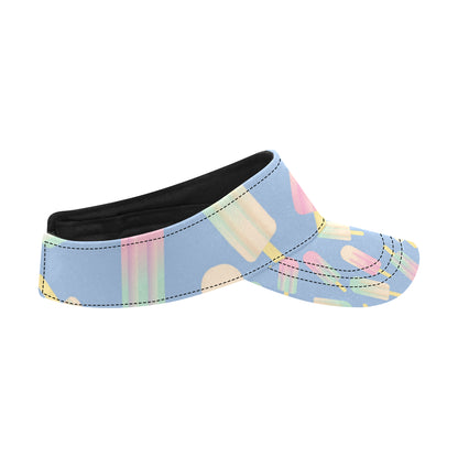 Ice Cream Pattern Print Design 05 Unisex Sun Visor