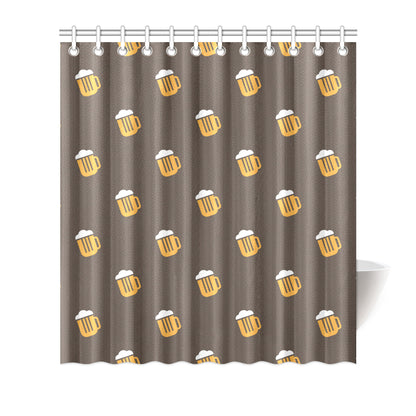 Beer Pattern Print Design 01 Shower Curtain