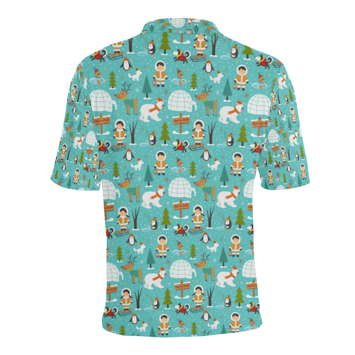 Eskimo Pattern Print Design 01 Men Polo Shirt