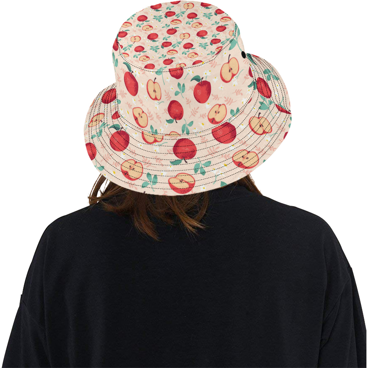 Apple Pattern Print Design AP06 Unisex Bucket Hat