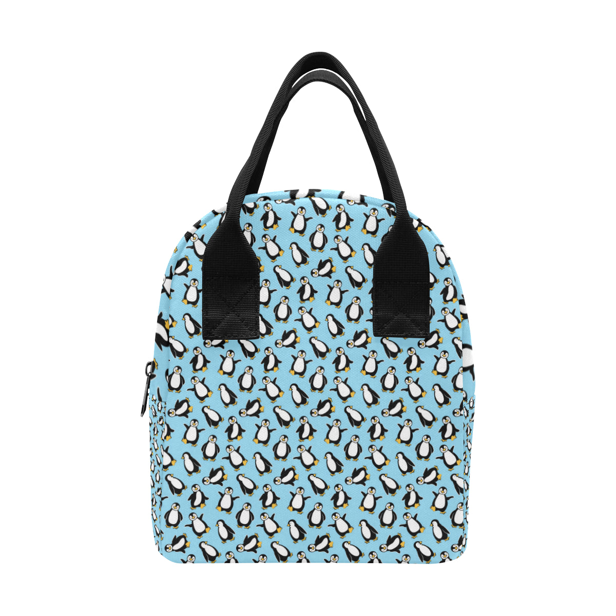Penguin Happy Print Insulated Lunch Bag