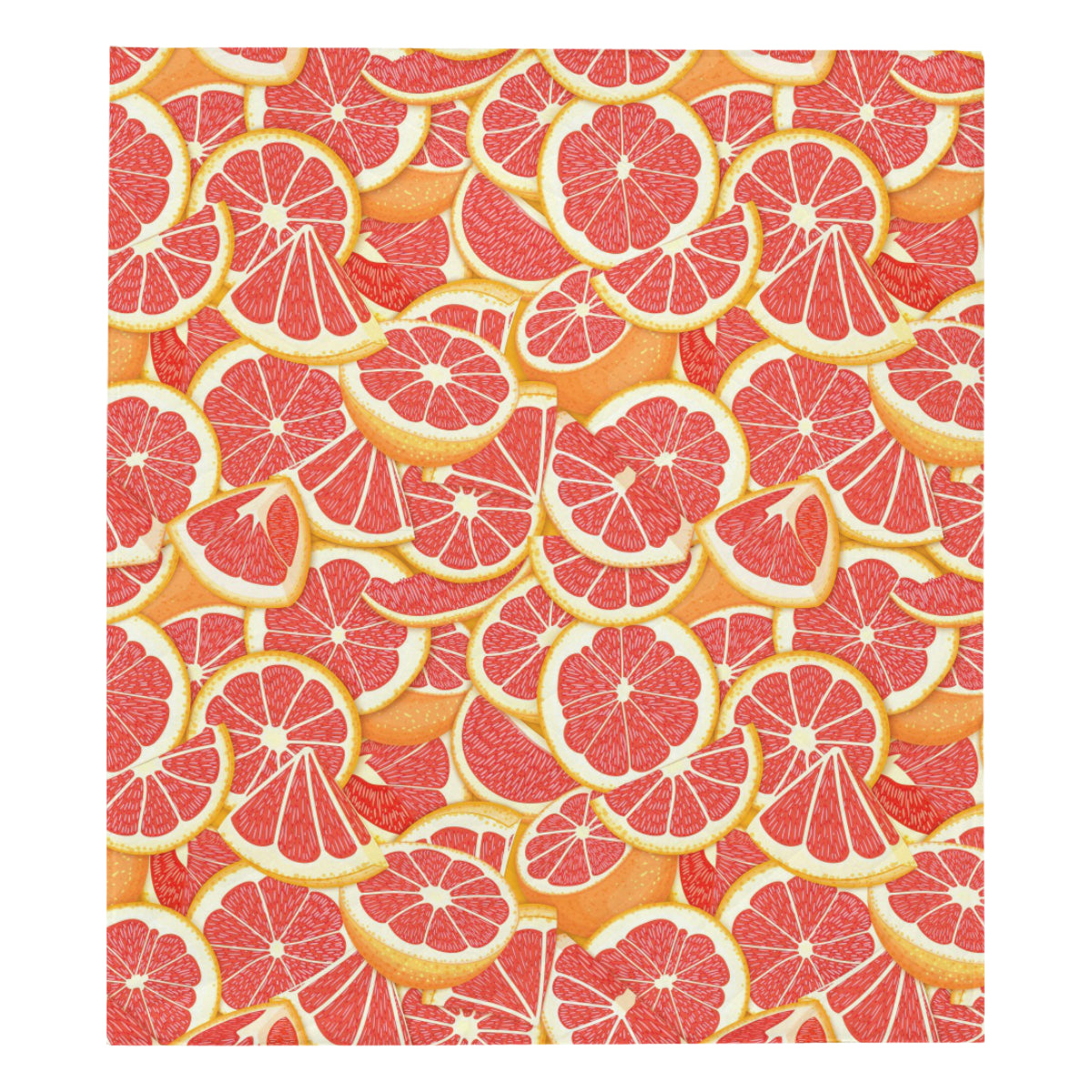 Grapefruit Pattern Print Design GF02 Premium Quilt