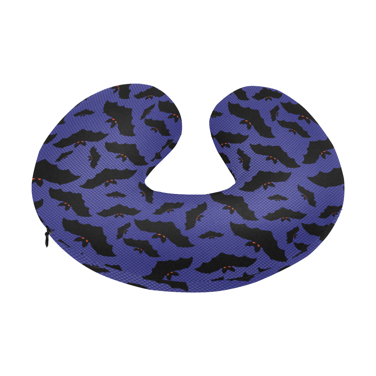 Bat Halloween Pattern Print Design 02 U-Shaped Travel Neck Pillow