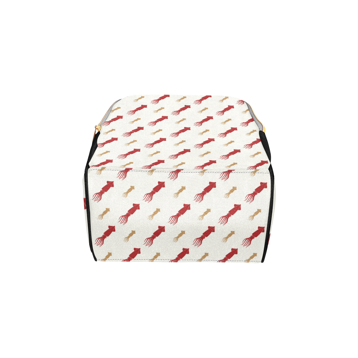 Giant Squid Pattern Print Design 01 Diaper Bag Backpack