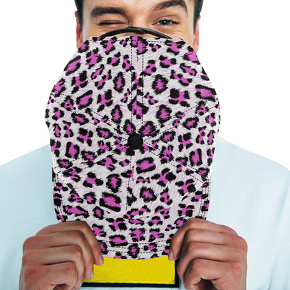 Leopard Pink Skin Print Snapback Cap