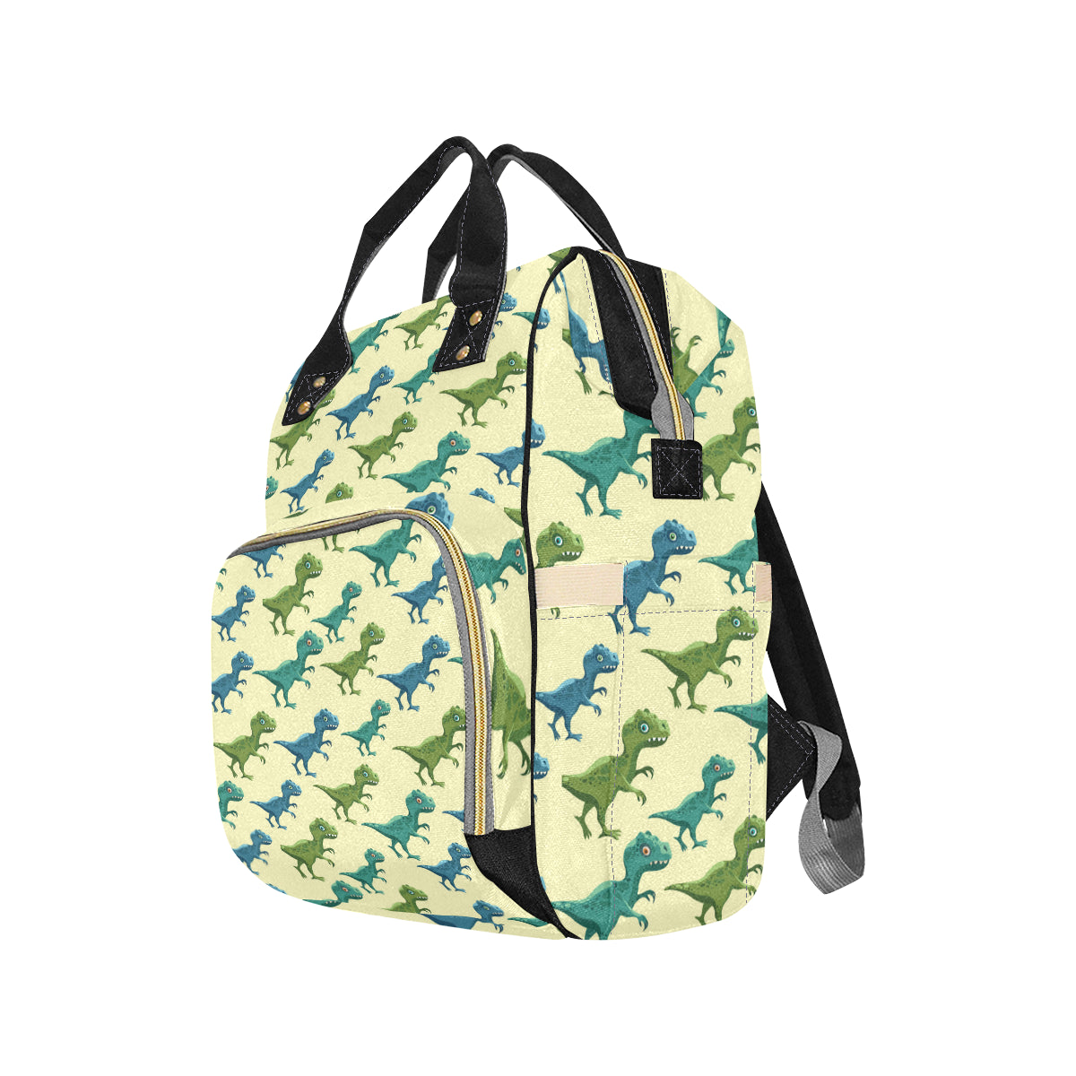 T Rex Pattern Print Design A04 Diaper Bag Backpack