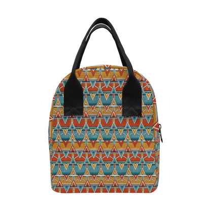 Kente Print African Design Themed Insulated Lunch Bag