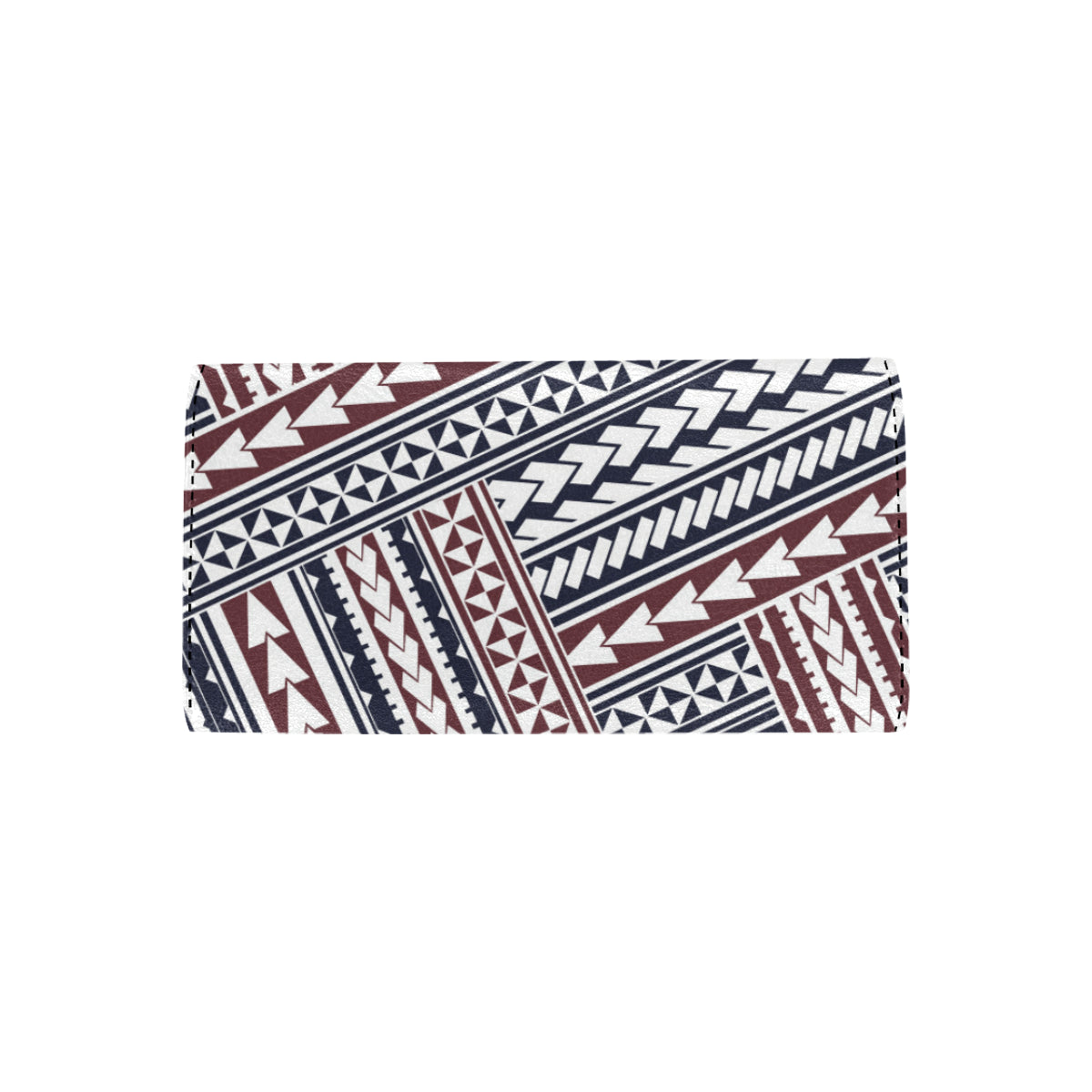 Polynesian Tribal line Women's Trifold Wallet