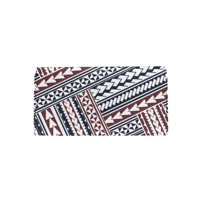 Polynesian Tribal line Women's Trifold Wallet