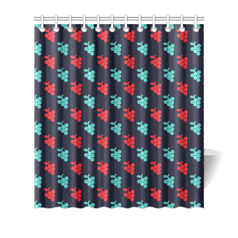 Grape Pattern Print Design GP07 Shower Curtain