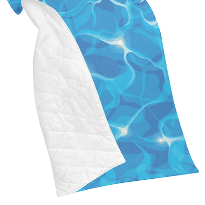 Ocean Reflex Pattern Print Design A02 Premium Quilt