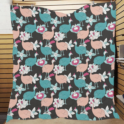 Guinea Fowl Pattern Print Design 03 Premium Quilt