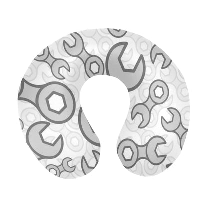 Mechanic Pattern Print Design 05 U-Shaped Travel Neck Pillow