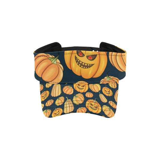 Pumpkin Halloween Pattern Print Design A04 Unisex Sun Visor