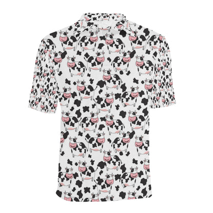 Cow Pattern Print Design 02 Men Polo Shirt
